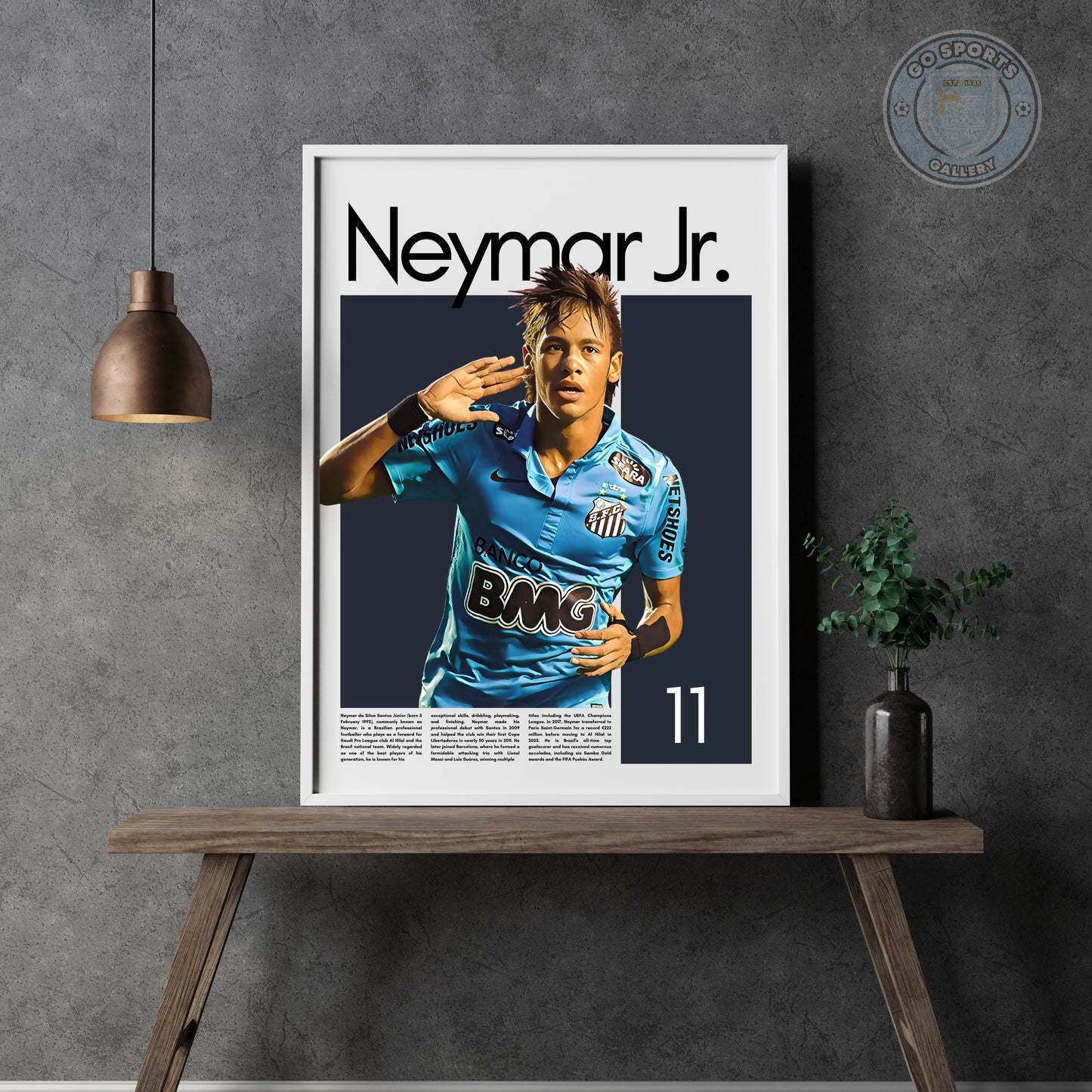 Neymar Jr. Wall Art – Digital Download | Instant Printable Sports Art