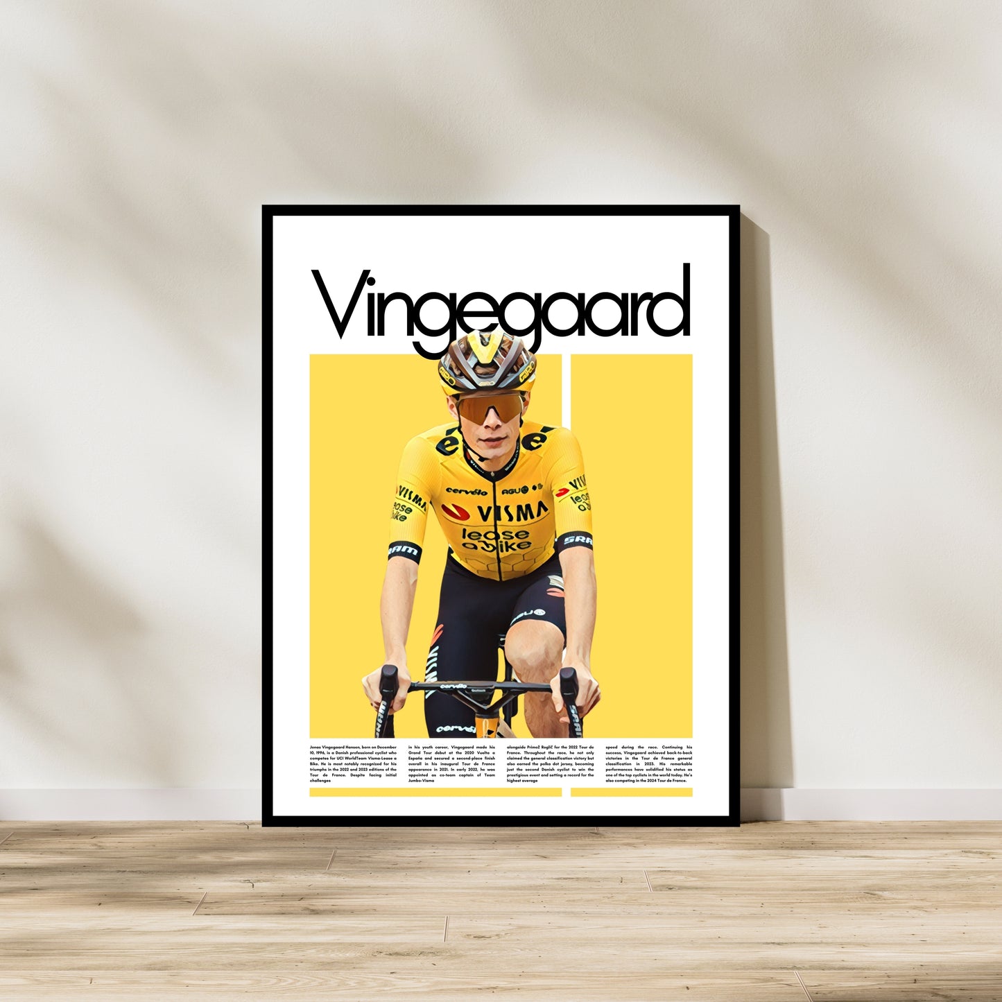 Jonas Vingegaard Wall Art – Digital Download | Instant Printable Sports Art