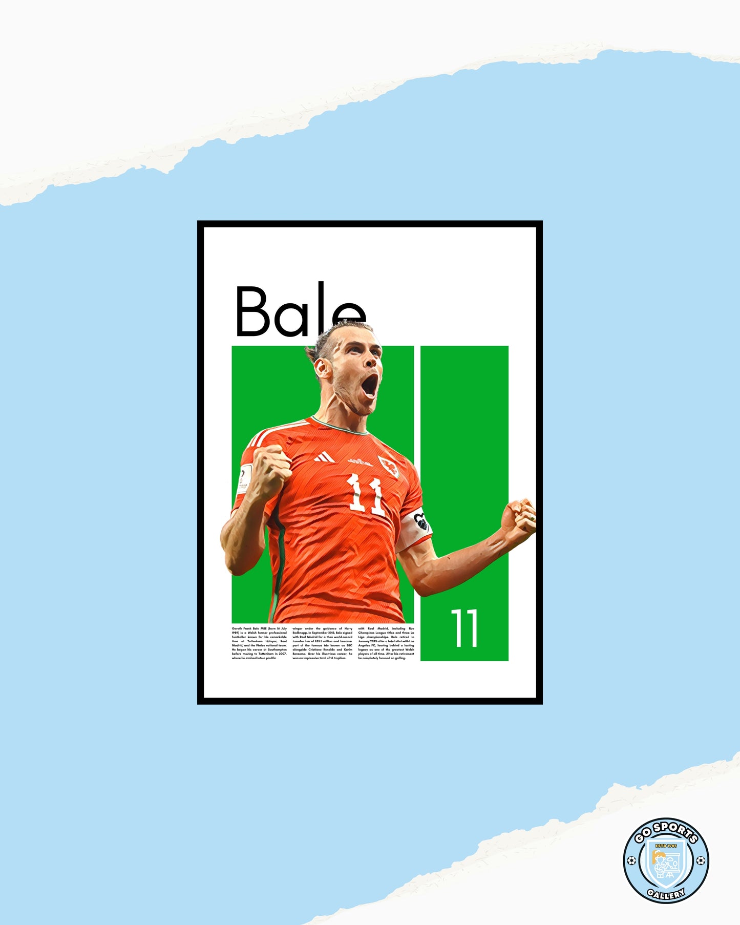 Gareth Bale Wall Art – Digital Download | Instant Printable Football Art