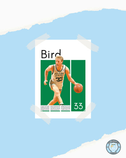 Larry Bird Wall Art – Digital Download | Instant Printable Sports Art