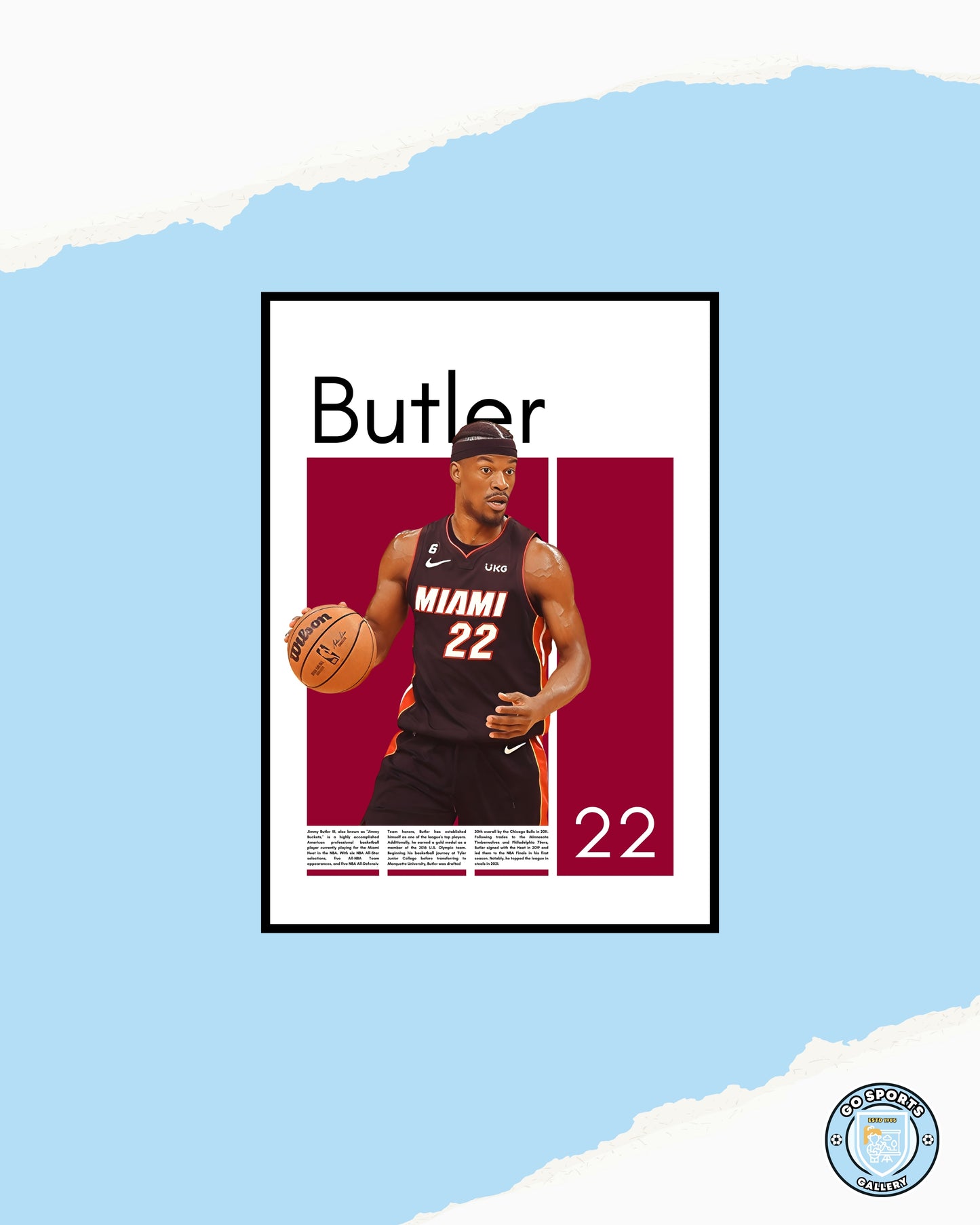 Jimmy Butler Wall Art – Digital Download | Instant Printable Sports Art