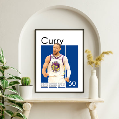 Stephen Curry Wall Art – Digital Download | Instant Printable Sports Art