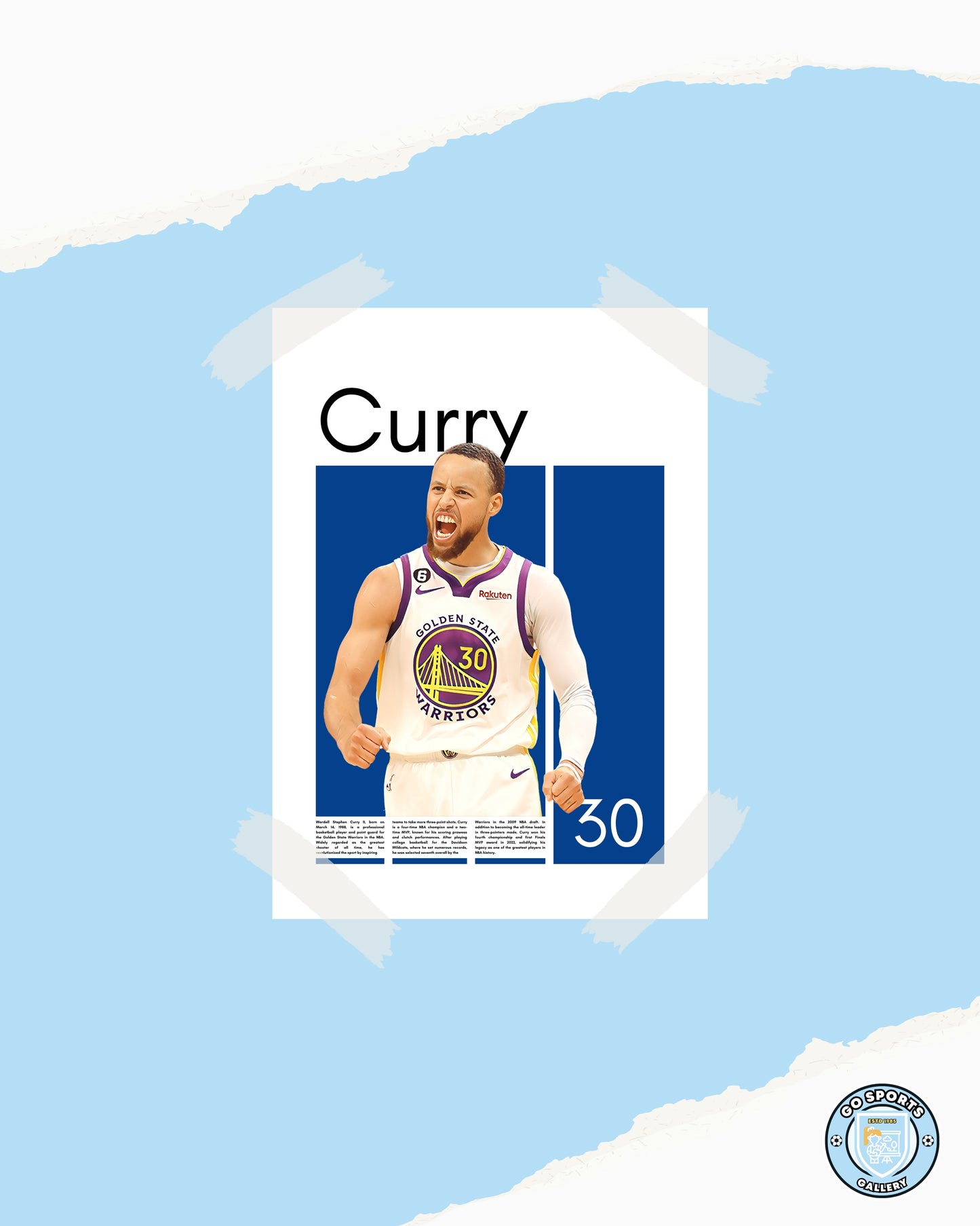 Stephen Curry Wall Art – Digital Download | Instant Printable Sports Art