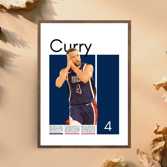 Steph Curry Team USA - Framed/Printed