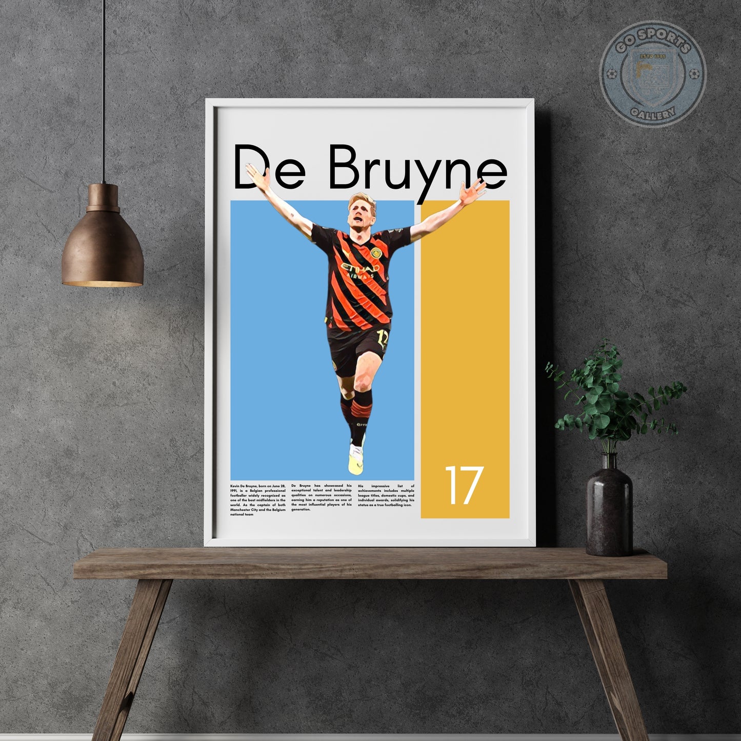 Kevin De Bruyne Wall Art – Digital Download | Instant Printable Football Art