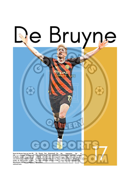 Kevin De Bruyne Wall Art – Digital Download | Instant Printable Football Art