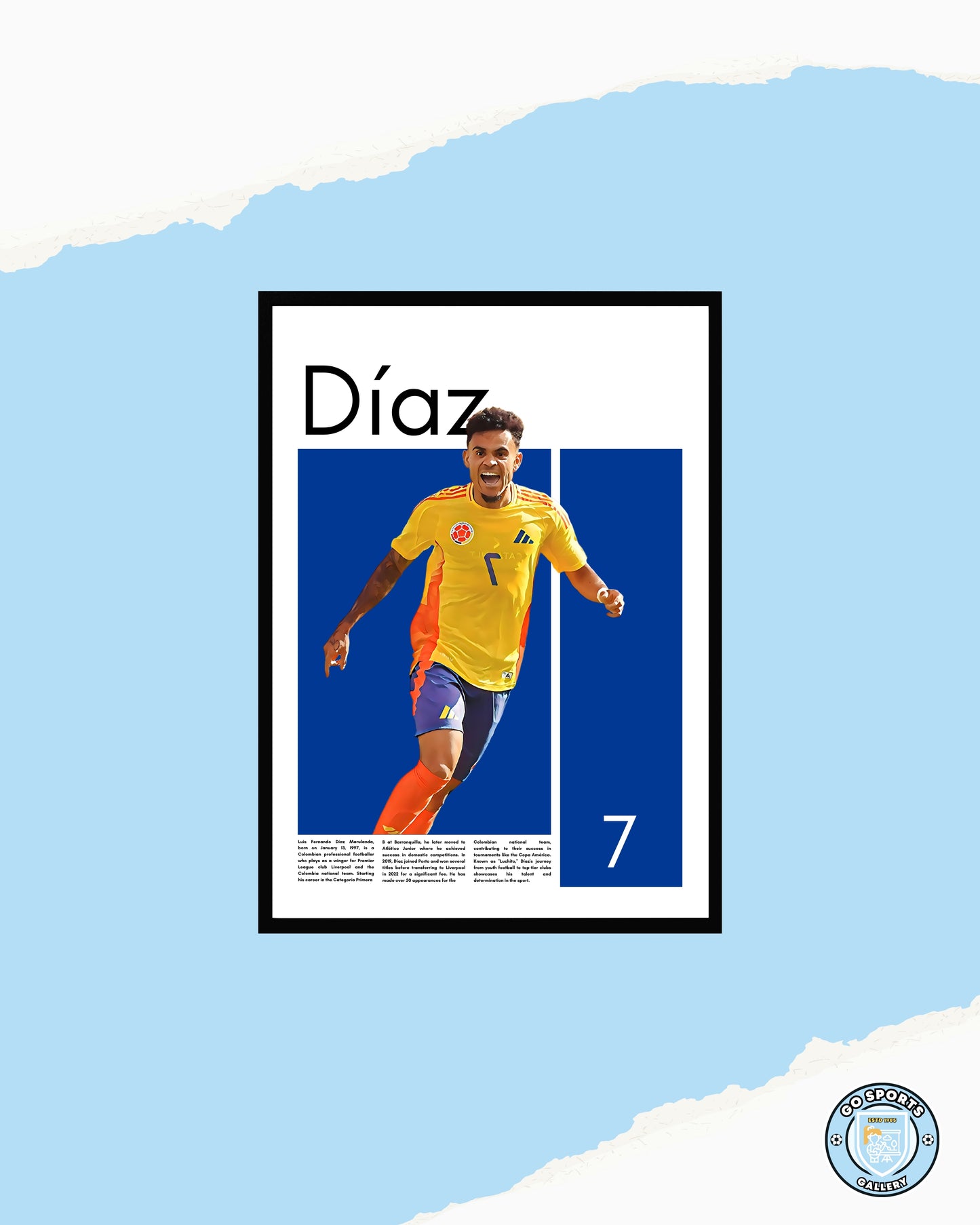 Luis Diaz Colombia - Framed/Printed