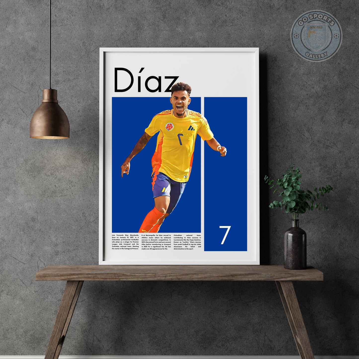 Luis Diaz Colombia - Framed/Printed