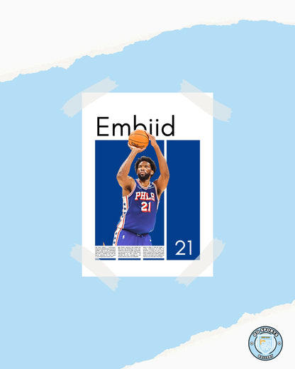 Joel Embiid Wall Art – Digital Download | Instant Printable Sports Art