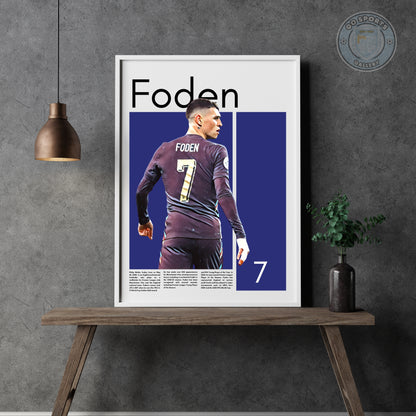 Phil Foden England Wall Art - Framed/Printed