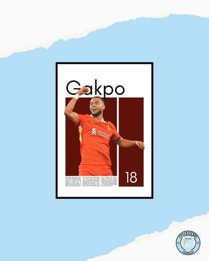 Cody Gakpo FC Liverpool – High-Quality Football Print for Home Decor