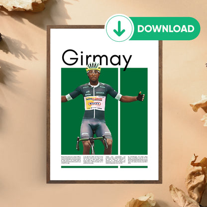 Biniam Girmay Wall Art – Digital Download | Instant Printable Sports Art