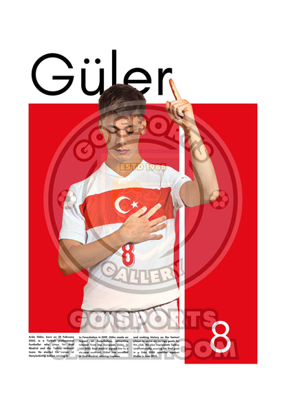 Arda Güler Turkey Wall Art - Framed/Printed