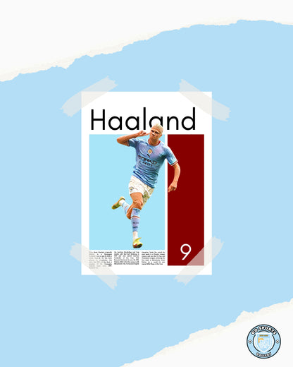 Erling Haaland Wall Art – Digital Download | Instant Printable Football Art