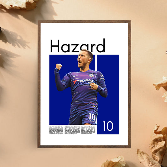 Eden Hazard FC Chelsea – High-Quality Football Print for Home Decor