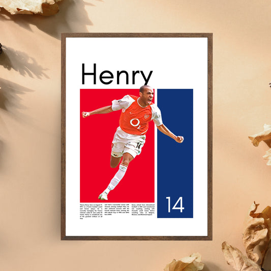 Thierry Henry Wall Art - Framed/Printed