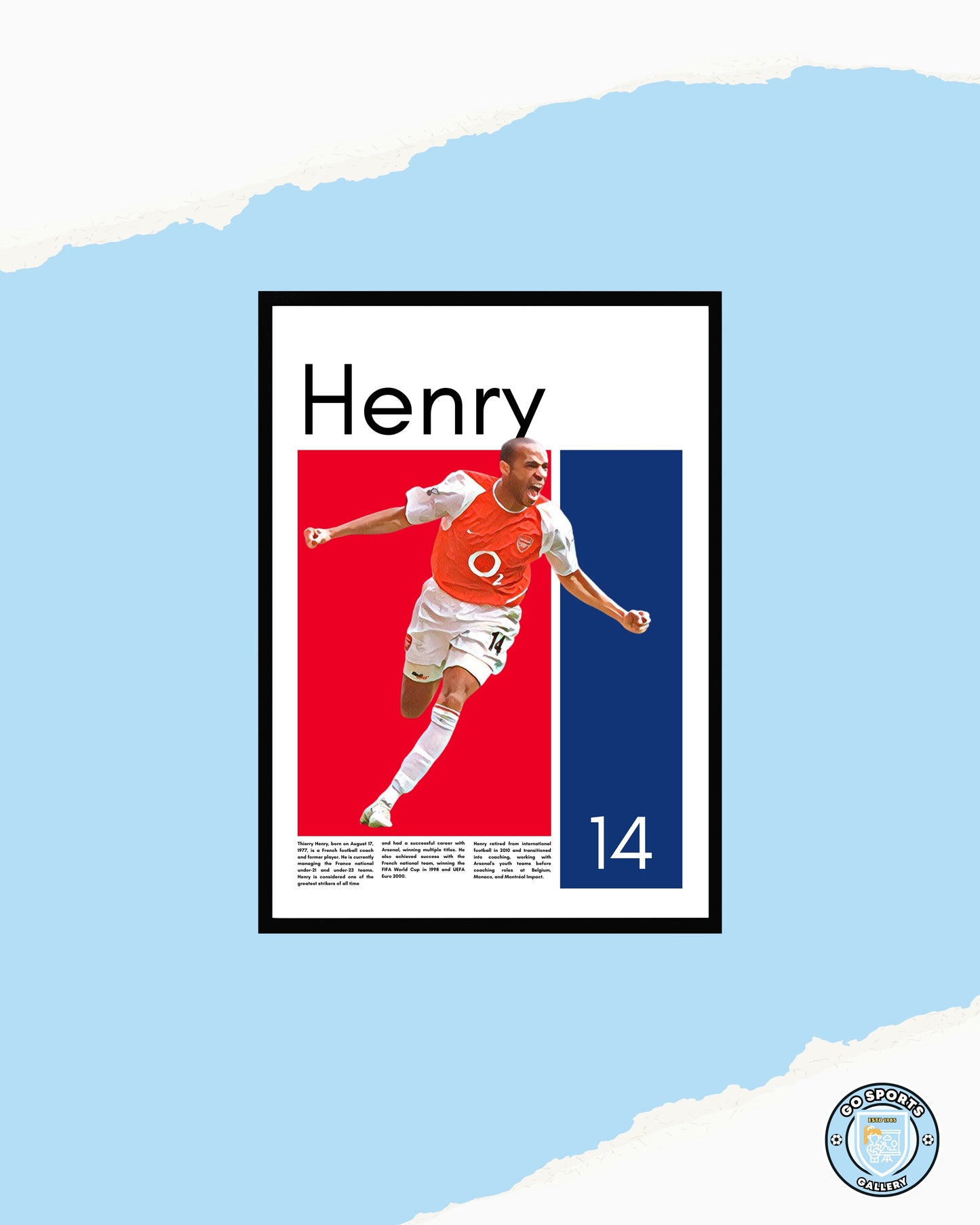 Thierry Henry Wall Art – Digital Download | Instant Printable Football Art