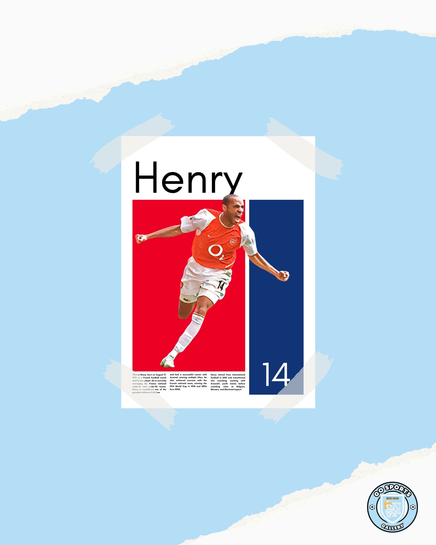 Thierry Henry Wall Art – Digital Download | Instant Printable Football Art