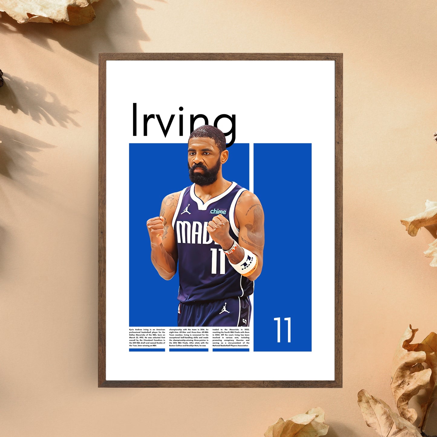 Kyrie Irving Dallas Mavericks - Framed/Printed