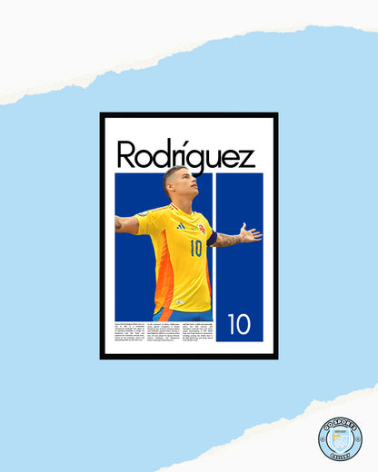 James Rodriguez Colombia - Framed/Printed