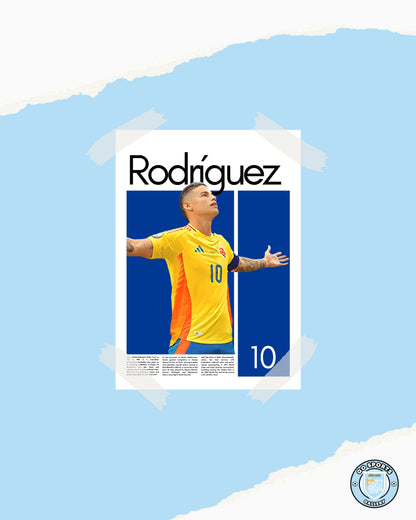 James Rodriguez Colombia - Framed/Printed