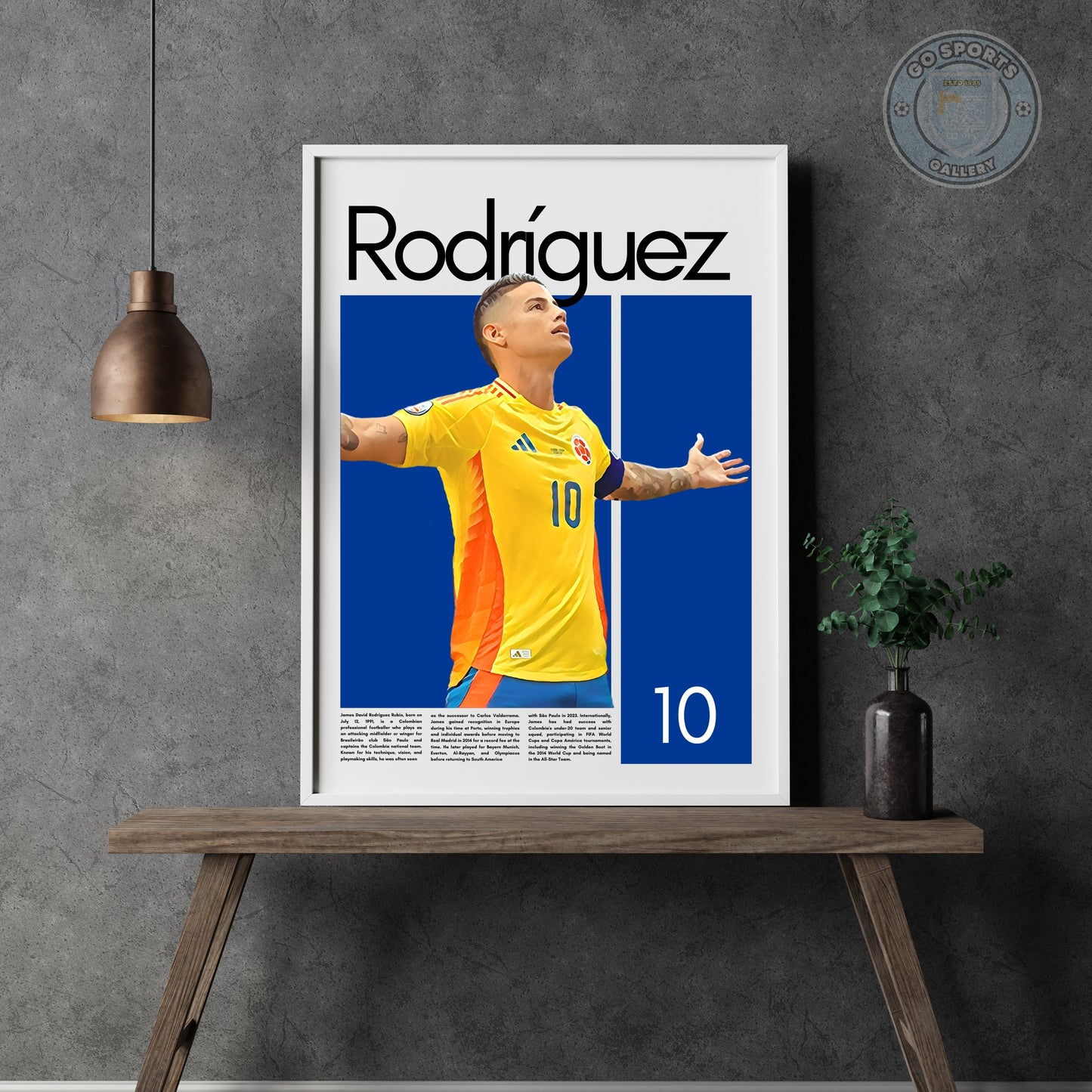 James Rodriguez Wall Art – Digital Download | Instant Printable Sports Art