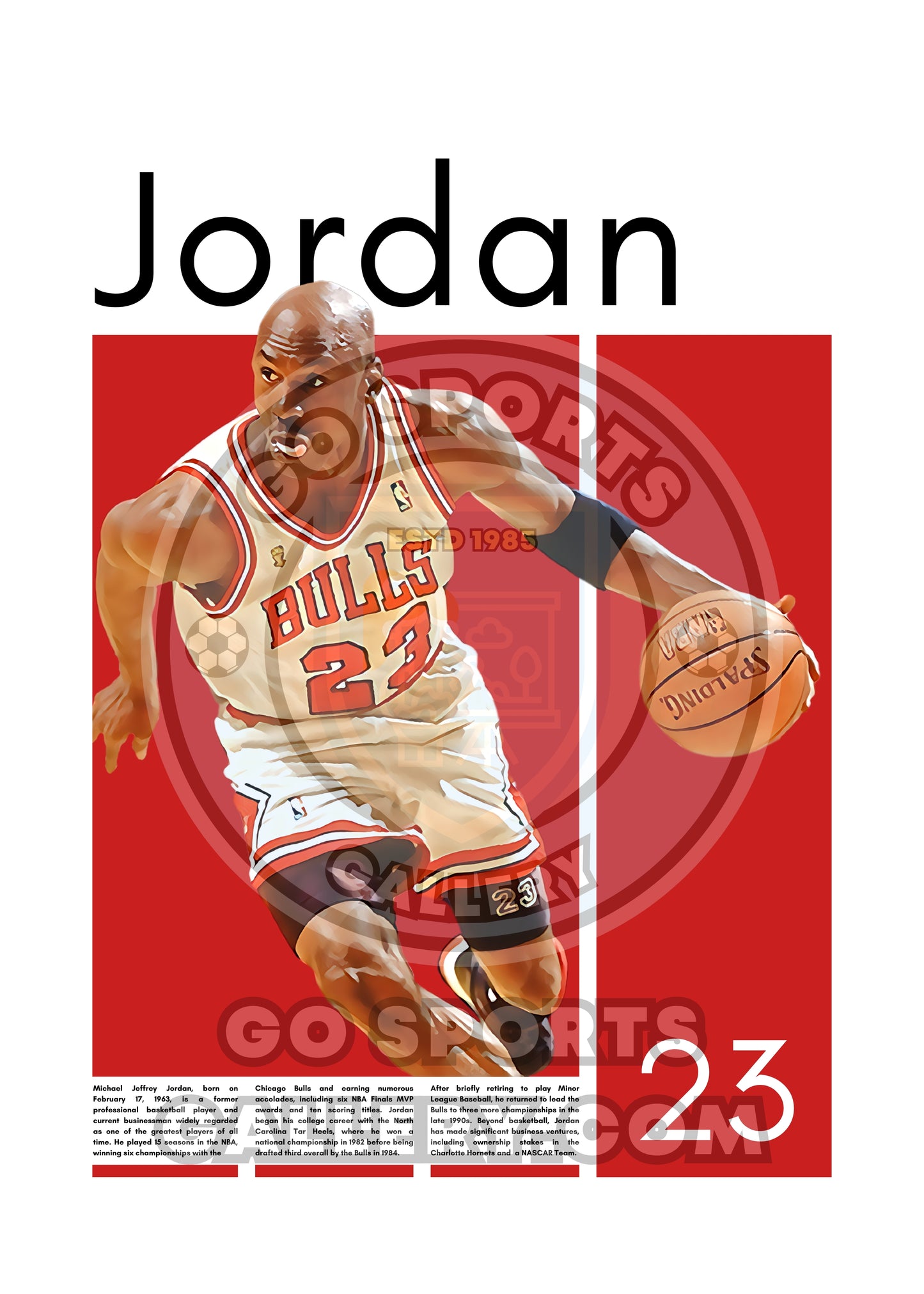 Michael Jordan Wall Art – Digital Download | Instant Printable Sports Art