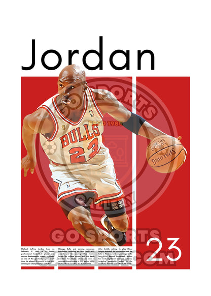 Michael Jordan Chicago Bulls - Framed/Printed