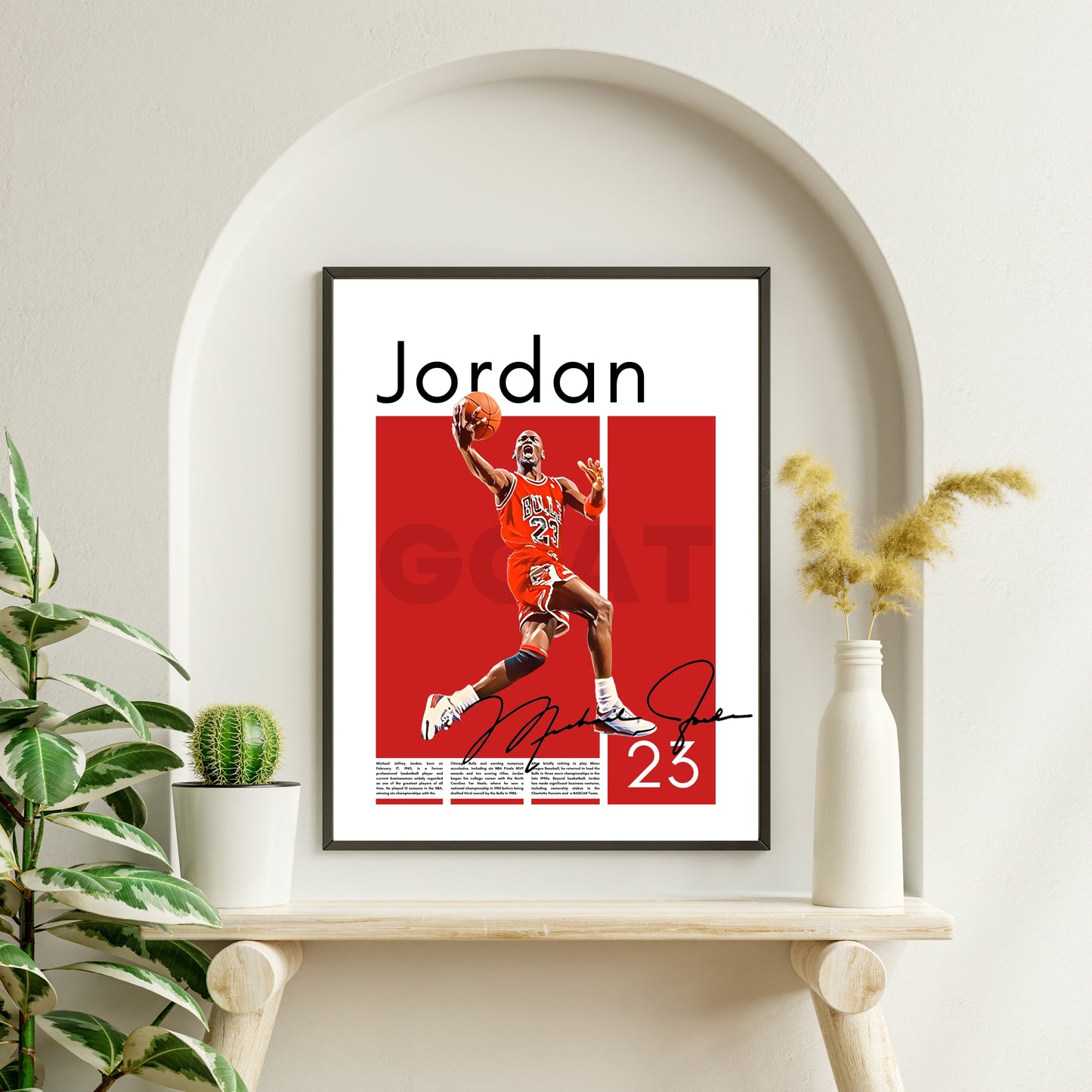 Exclusive 1 of 1 Michael Jordan GOAT Status Tribute Poster