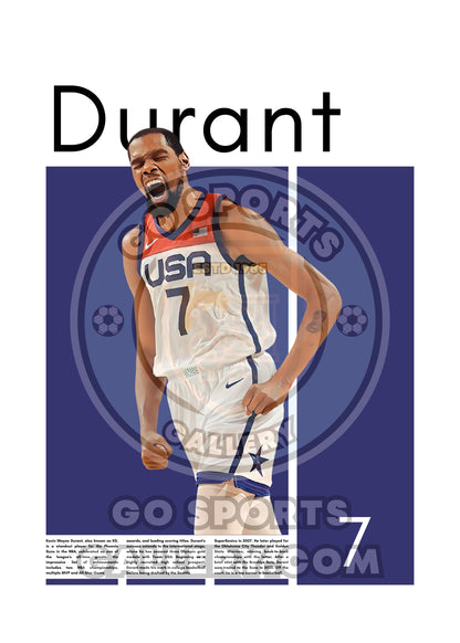 Kevin Durant Team USA - Framed/Printed