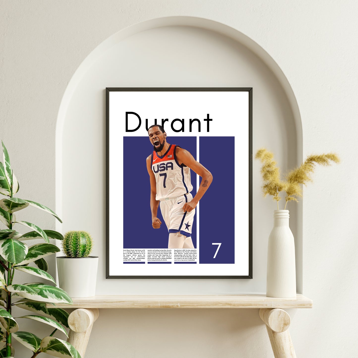 Kevin Durant Wall Art – Digital Download | Instant Printable Sports Art