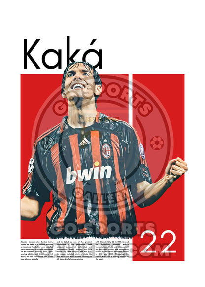 Ricardo Kaká Wall Art – Digital Download | Instant Printable Sports Art