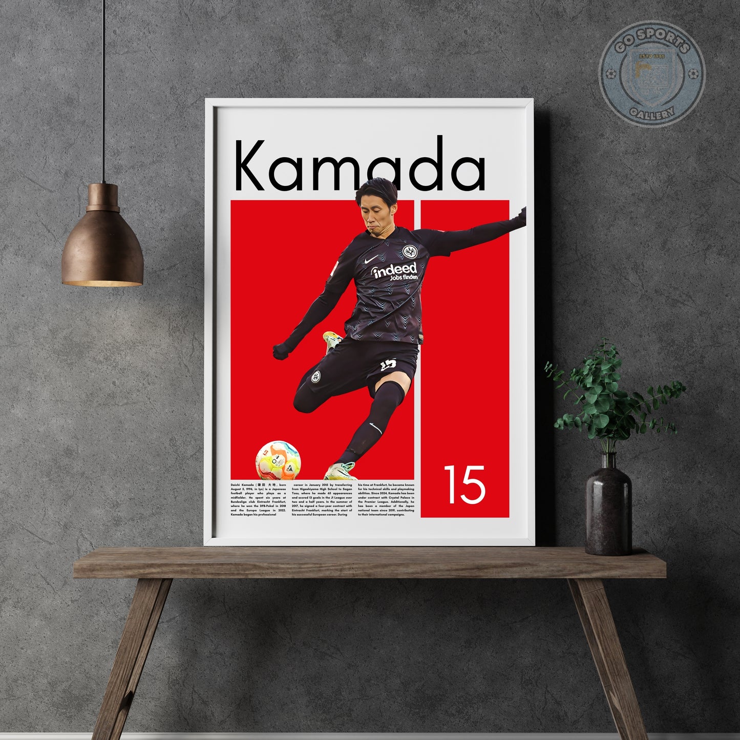 Daichi Kamada Eintracht Frankfurt – High-Quality Football Print for Home Decor