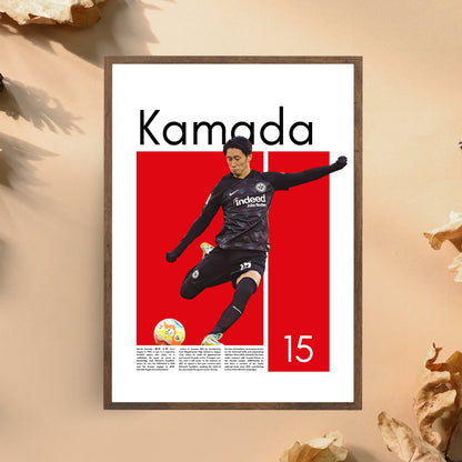 Daichi Kamada Eintracht Frankfurt – High-Quality Football Print for Home Decor