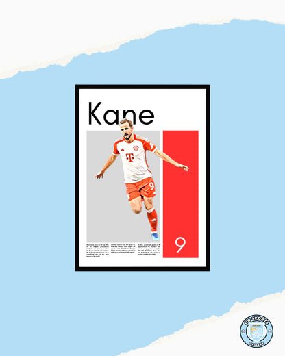 Harry Kane Wall Art – Digital Download | Instant Printable Football Art