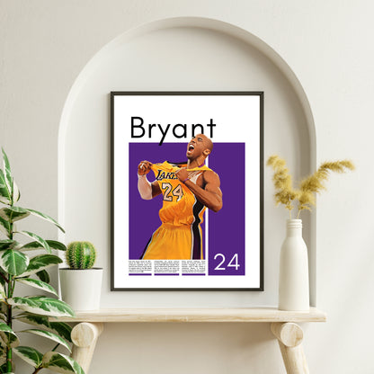 Kobe Bryant Los Angeles Lakers - Framed/Printed