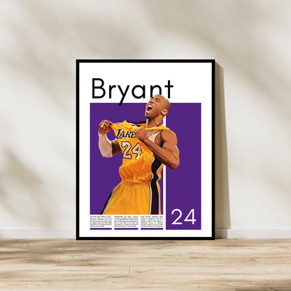 Kobe Bryant Los Angeles Lakers - Framed/Printed