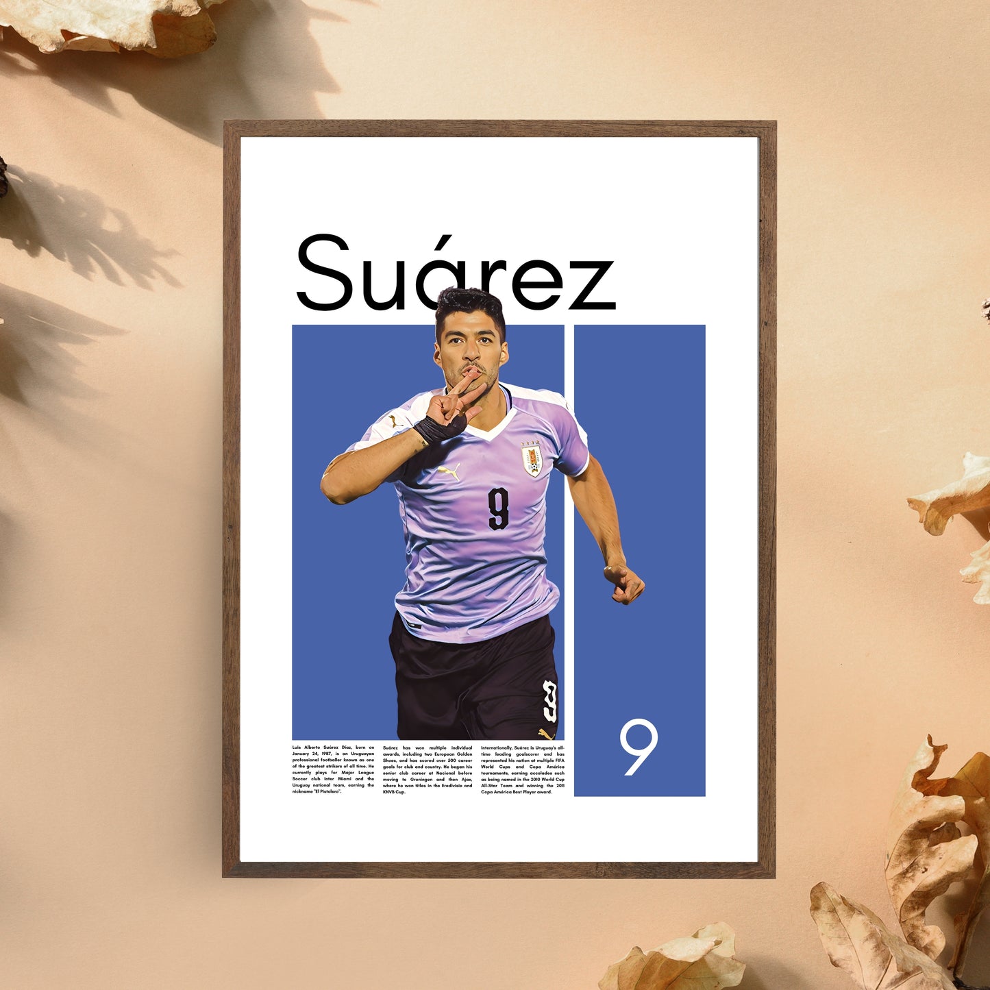 Luis Suarez Uruguay - Framed/Printed