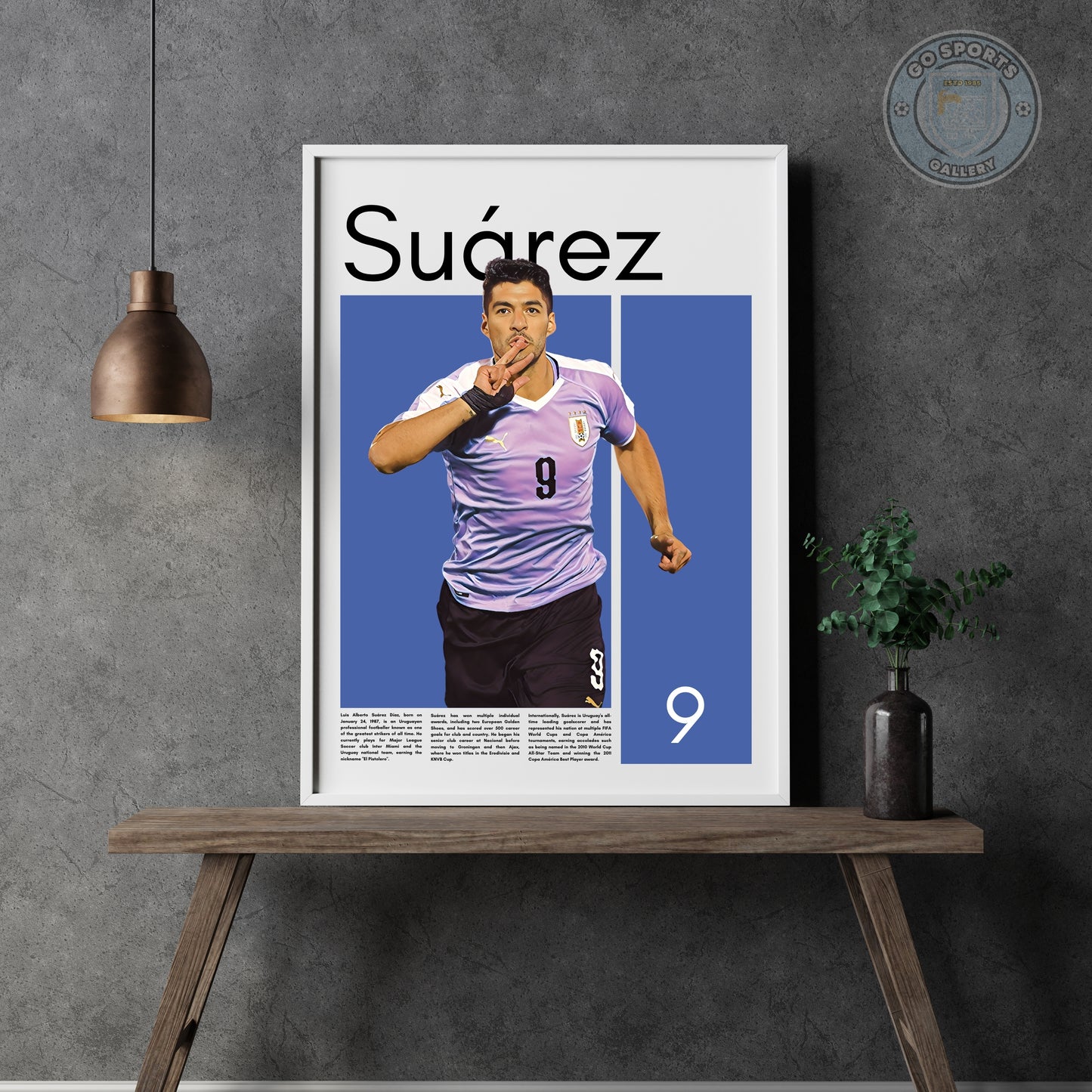 Luis Suárez Wall Art – Digital Download | Instant Printable Sports Art