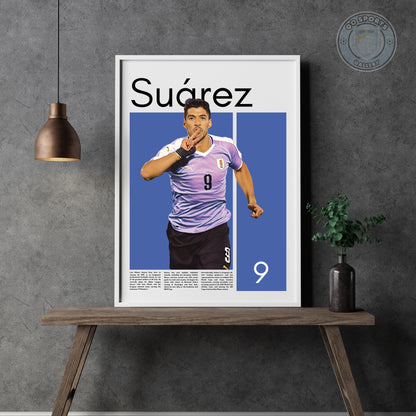 Luis Suarez Uruguay - Framed/Printed