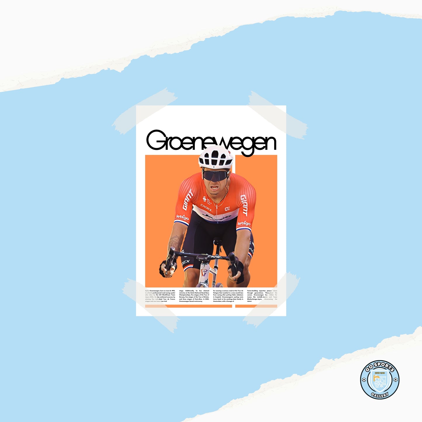 Dylan Groenewegen – High-Quality Cycling Print for Home Decor