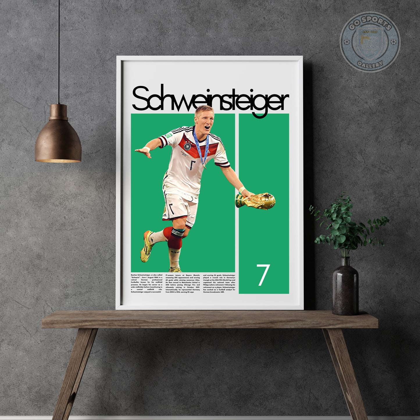 Bastian Schweinsteiger Germany - Framed/Printed