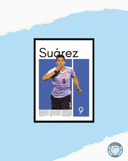 Luis Suarez Uruguay - Framed/Printed