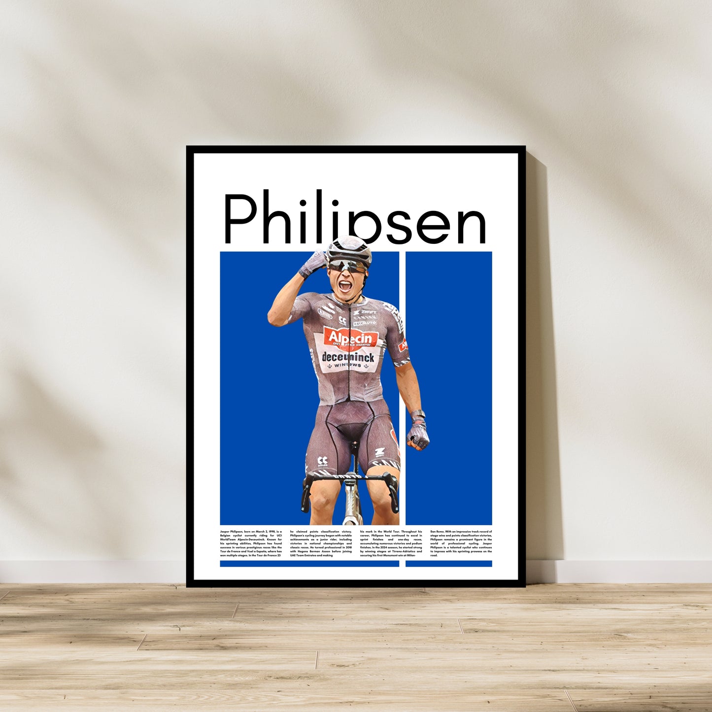 Jasper Philipsen – High-Quality Cycling Print for Home Decor