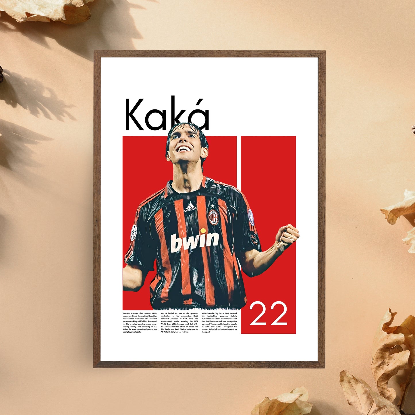 Ricardo Kaká AC Milan – High-Quality Football Print for Home Decor