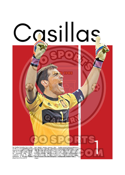 Iker Casillas Spain - Framed/Printed