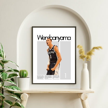 Victor Wembanyama San Antonio Spurs - Framed/Printed