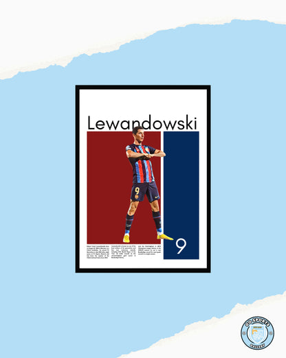 Robert Lewandowski Wall Art – Digital Download | Instant Printable Football Art