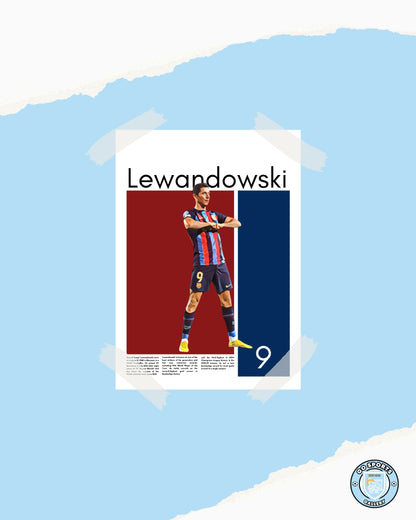 Robert Lewandowski Wall Art – Digital Download | Instant Printable Football Art