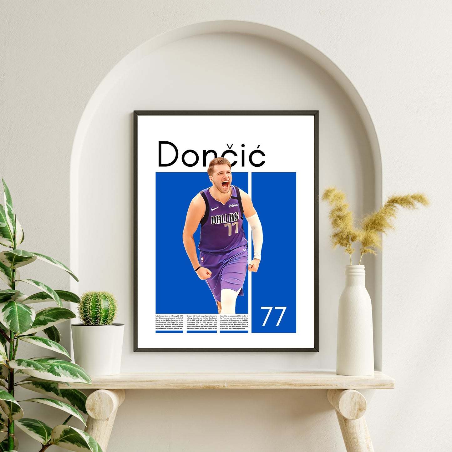 Luka Doncic Wall Art – Digital Download | Instant Printable Sports Art